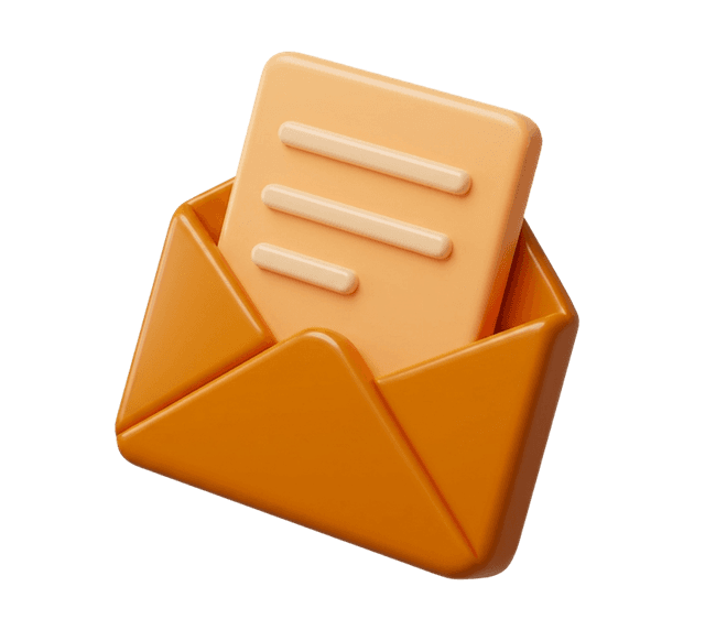 Glänzendes Newsletter-Visual für die Abmeldung von Newslettern